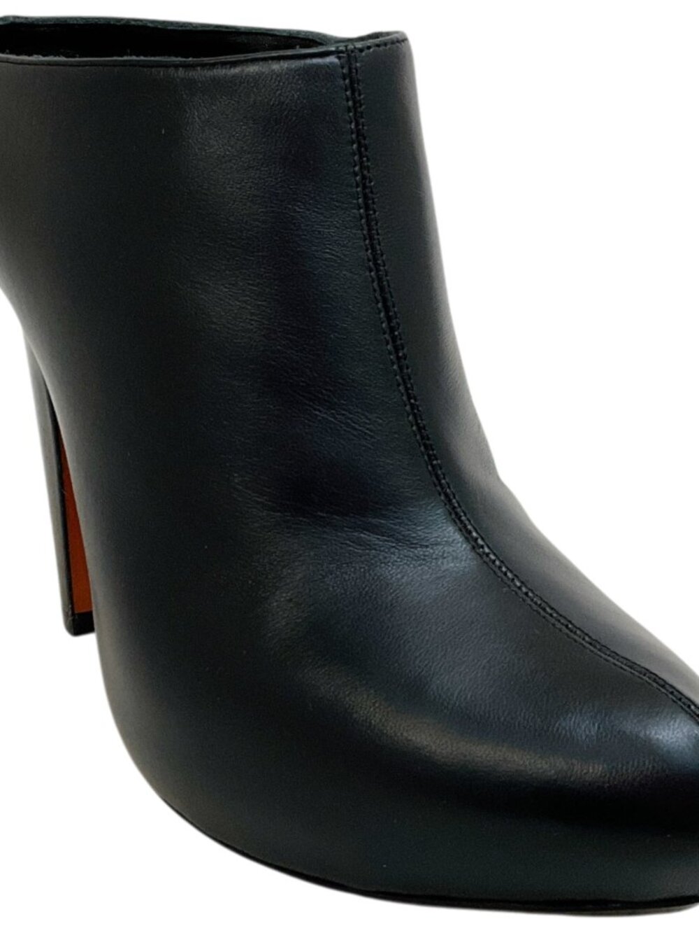 Alexander McQueen Black Leather Slip On Platform Mules